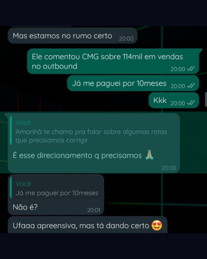 Registro de cliente sobre resultado de vendas com outbound